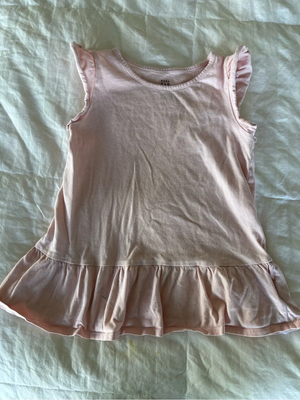 GAP Girls 4T Disney Minnie Mouse Tank Top Crew Neck Ruffle Shirts